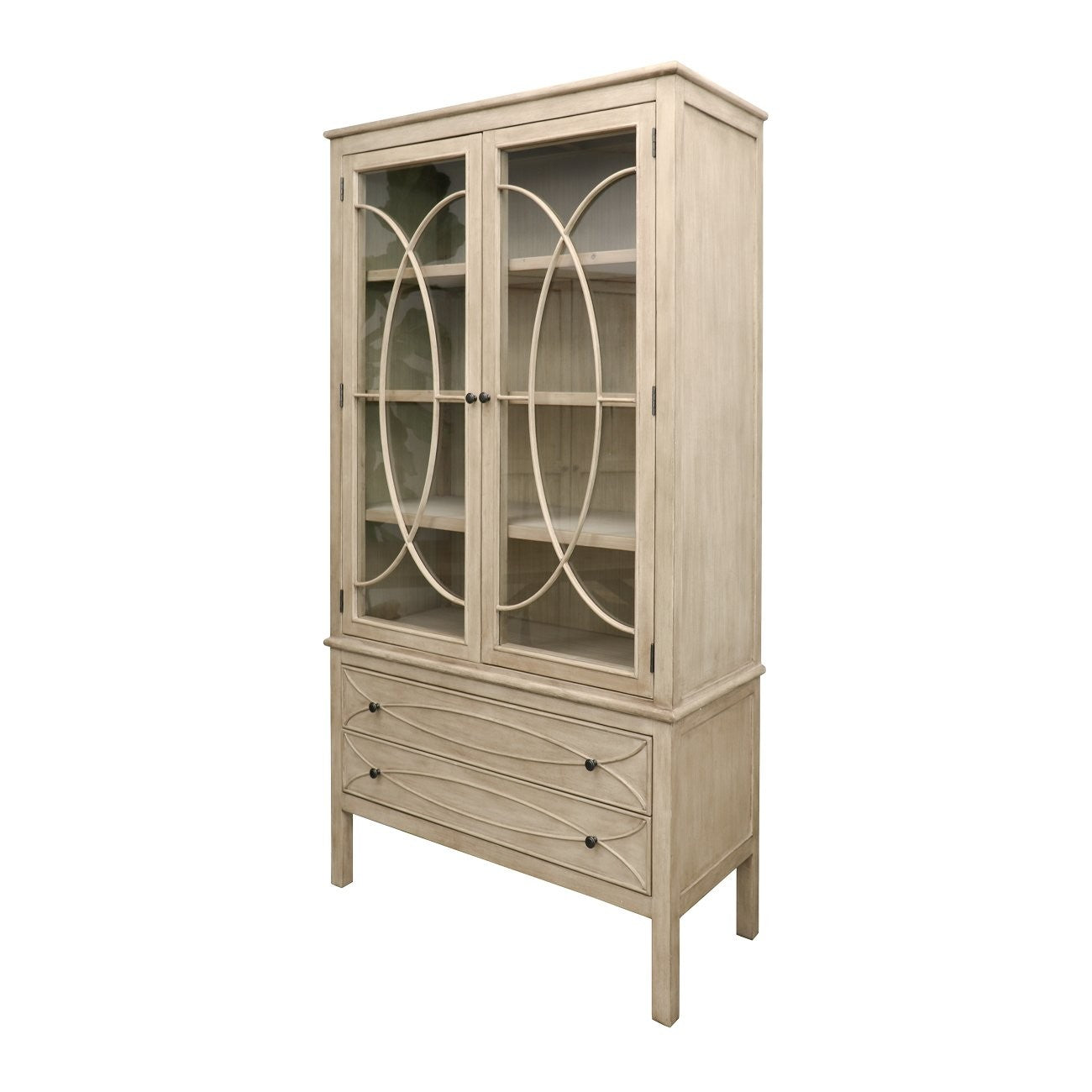 Claremont Display Cabinet - Light Grey