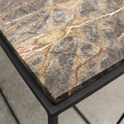 Dion Console Table - Forest Marble Top