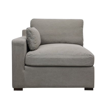 Lisbon Modular Sofa 1 Seater Left Arm - Grey