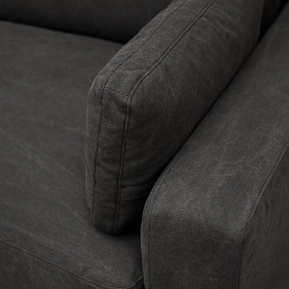 Lisbon Modular Sofa 1 Seater Right Arm - Charcoal