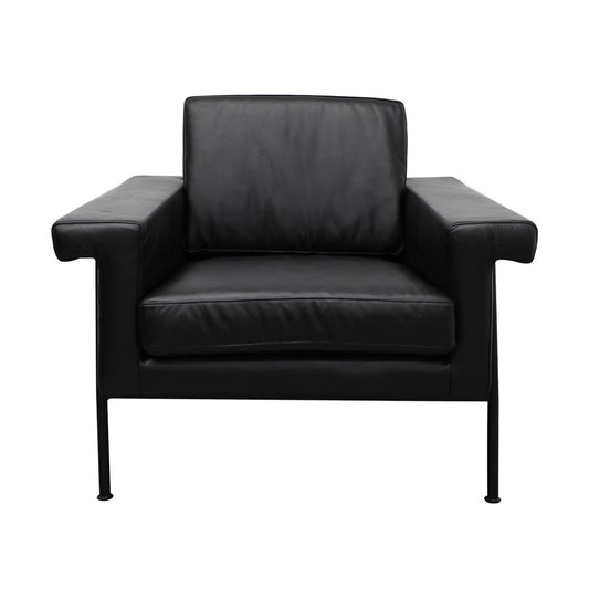 Lorenzo Armchair - Black Leather