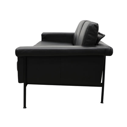 Lorenzo 3 Seater Sofa - Black Leather