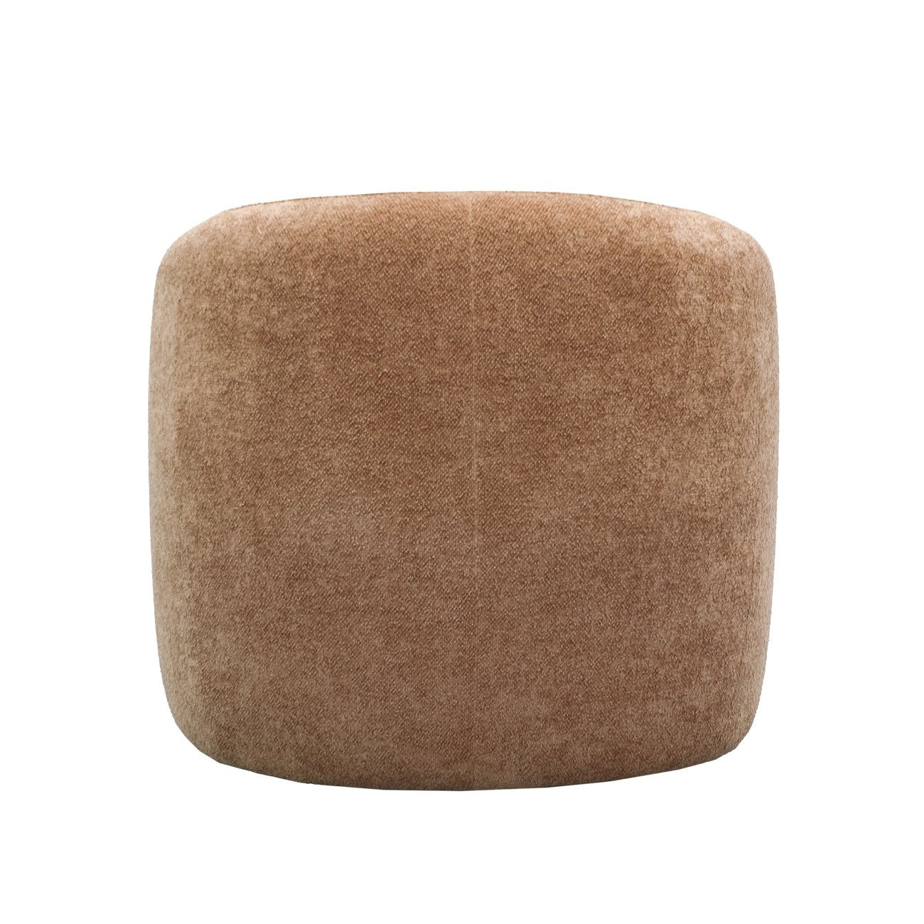 Caramel swivel armchair on a white background