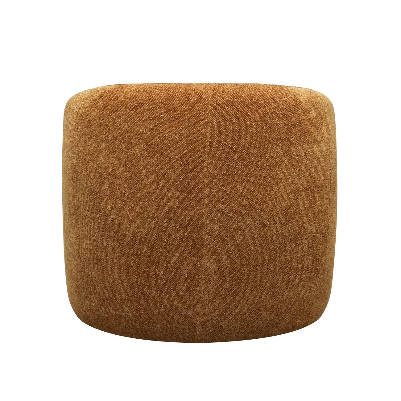 Ginger swivel armchair on a white background