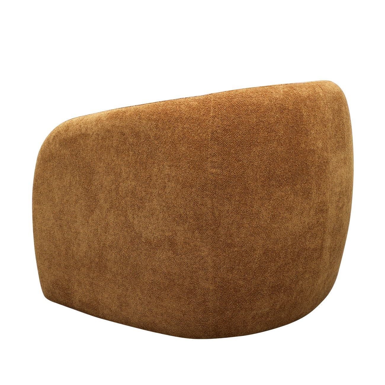 Ginger swivel armchair on a white background