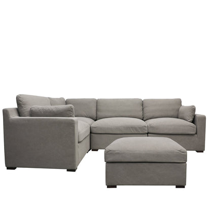 Lisbon Modular Sofa 1 Seater Left Arm - Grey