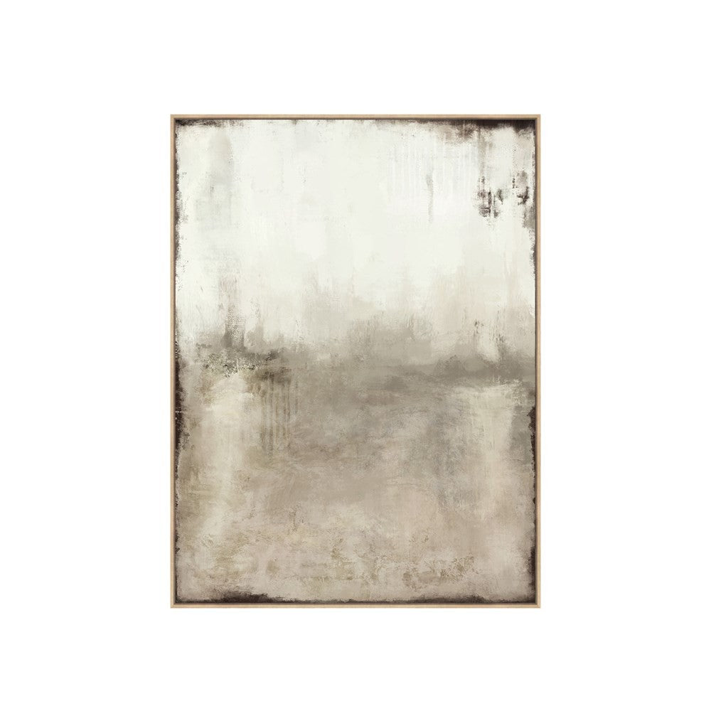 Heavy Textured & Framed Canvas Art - Ashen