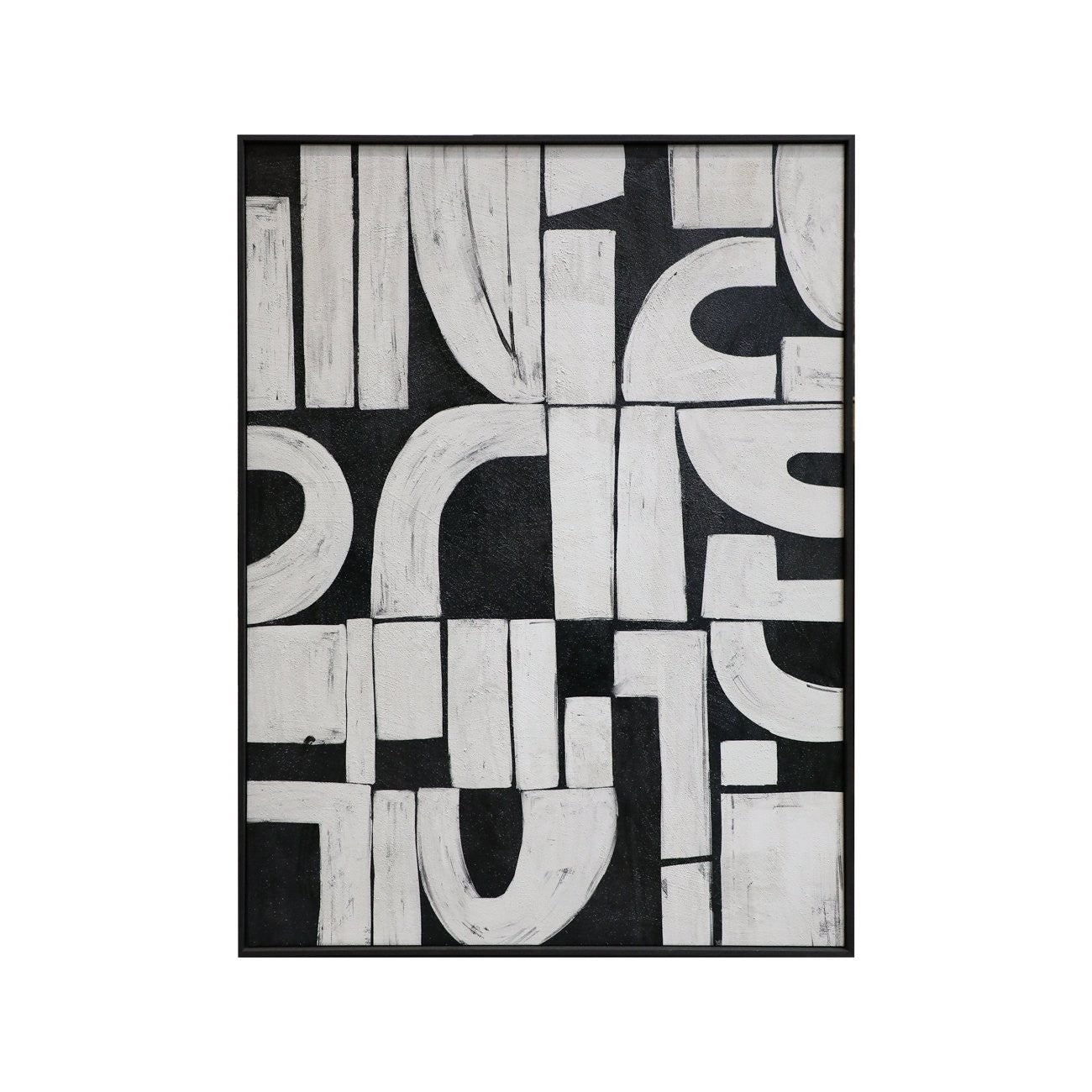 Textured & Framed Canvas Art - Jett