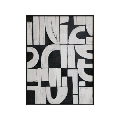 Textured & Framed Canvas Art - Jett
