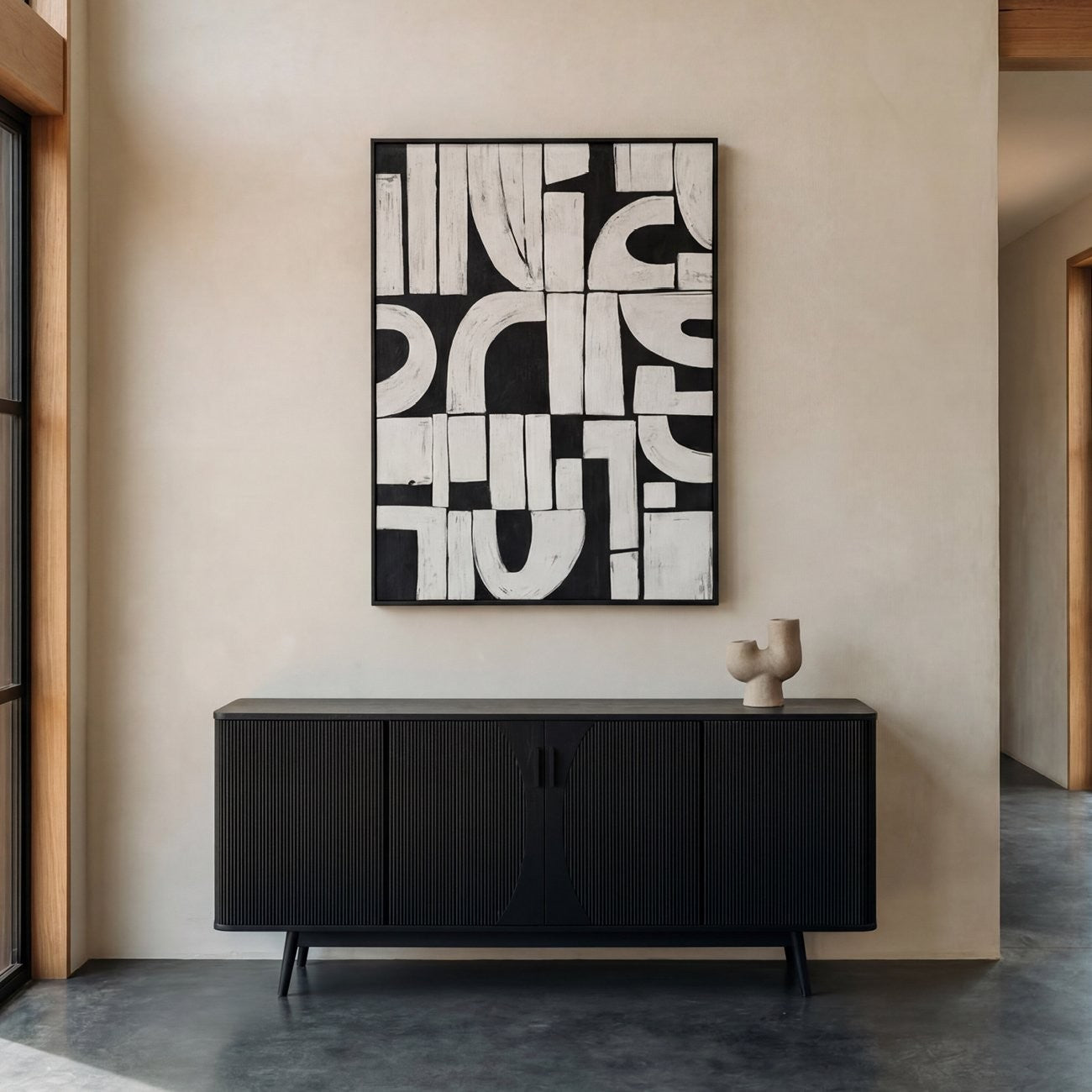 Textured & Framed Canvas Art - Jett