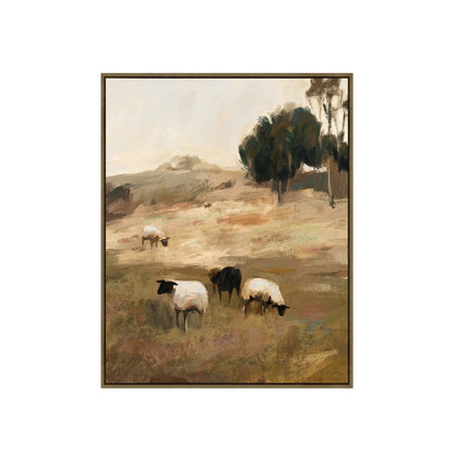 Hand Embellished & Framed Canvas Art - Flock