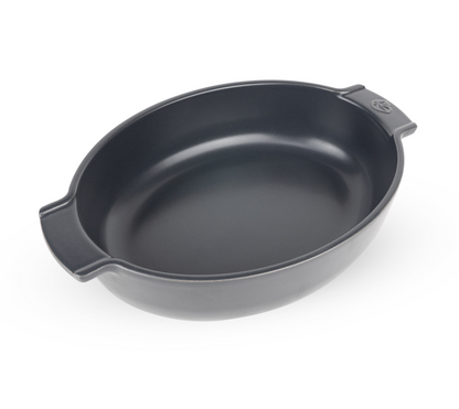 Ceramic Oval Baking Dish - Charcoal