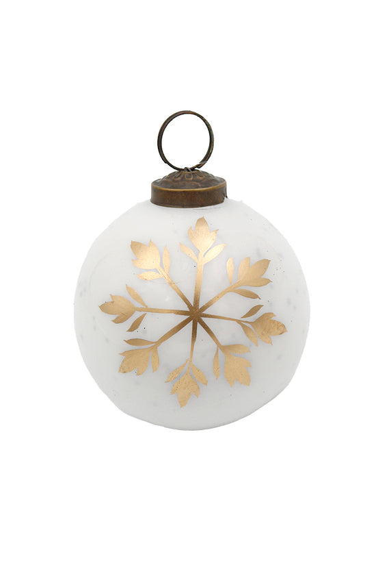 Christmas Snowflake Ball Decoration - Set of 6