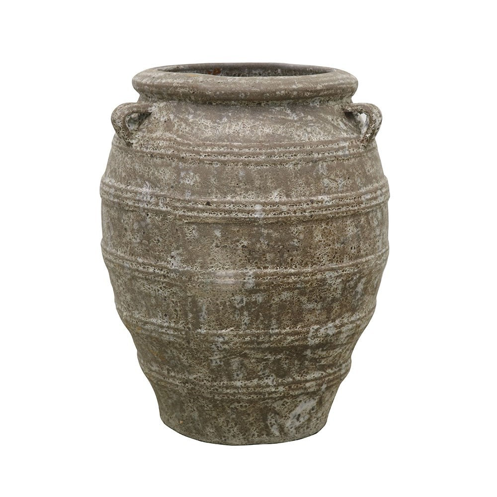 Urn Outdoor Planter - Natural  Lava Finish