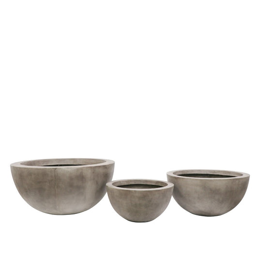 Awatere Outdoor Planter - Weathered Cement (3 Sizes)
