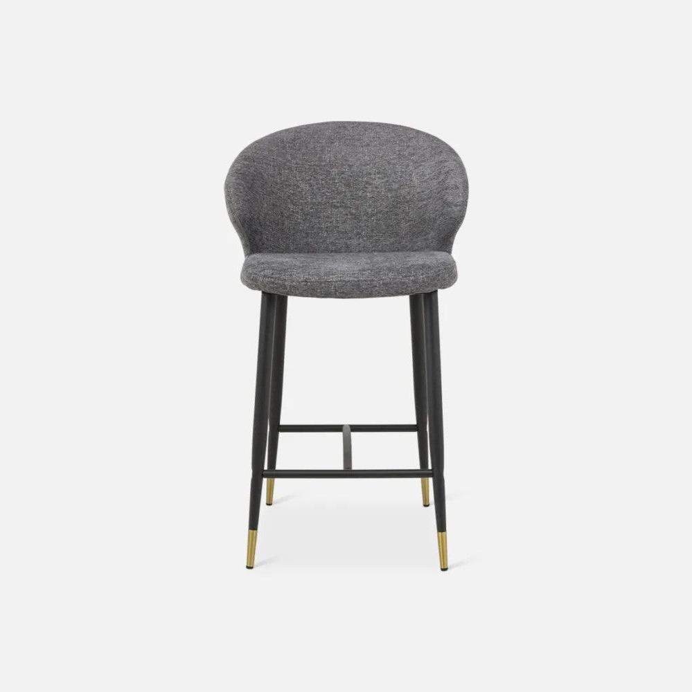 Bellroy Barstool - Grey Fabric with Black Legs