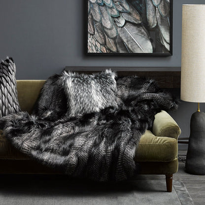 Fur Throw - Black Coyote (2 Sizes)