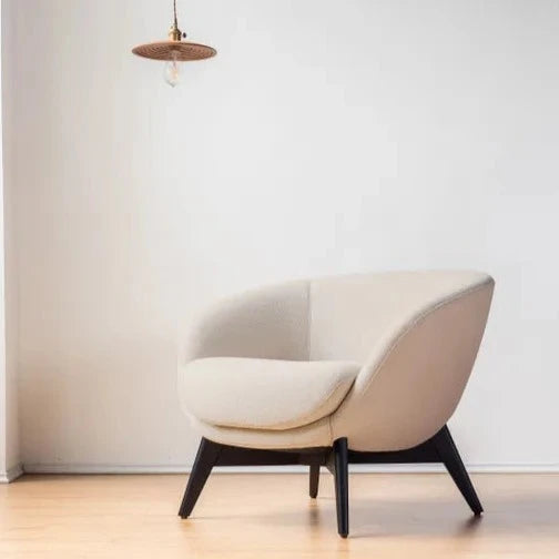 Crescent Lounge Chair - Boucle