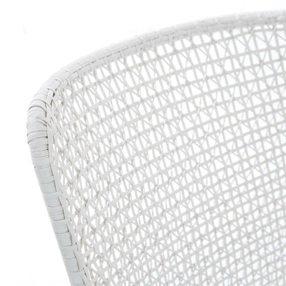 Cabana Sleigh Outdoor Dining Chair - Chalk + White