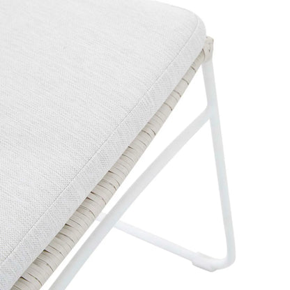 Cabana Sleigh Outdoor Dining Chair - Chalk + White