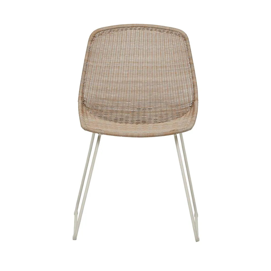 Granada Scoop Closed Weave Dining Chair - Linen + Sand