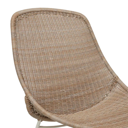 Granada Scoop Closed Weave Dining Chair - Linen + Sand