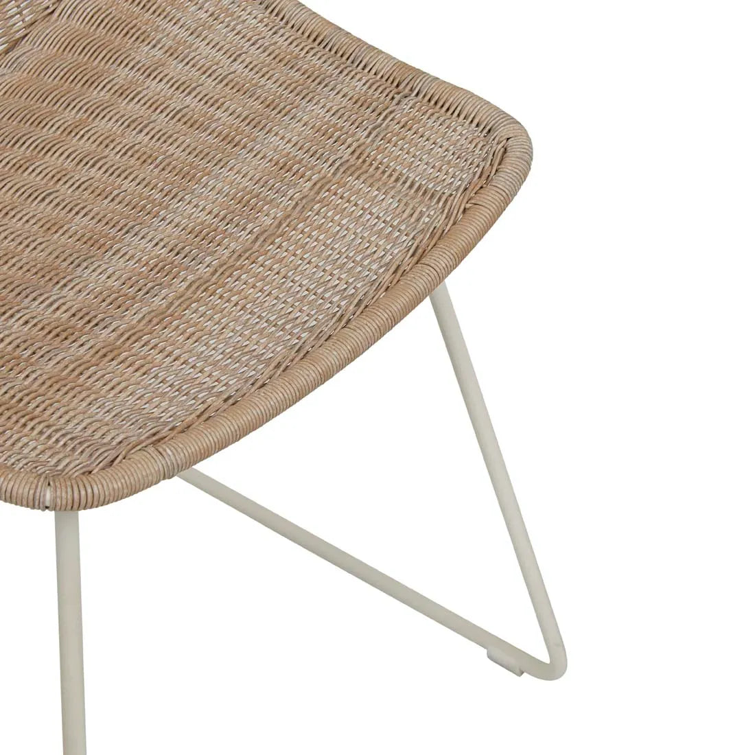 Granada Scoop Closed Weave Dining Chair - Linen + Sand