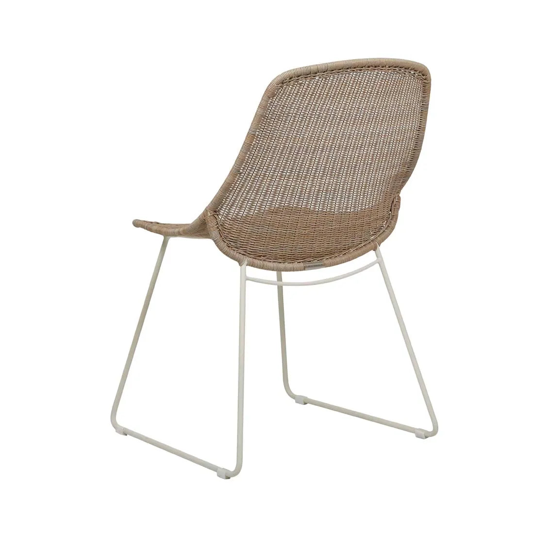 Granada Scoop Closed Weave Dining Chair - Linen + Sand