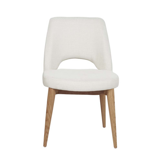 Oscar Timber Leg Dining Chair - Natural + Natural Ash