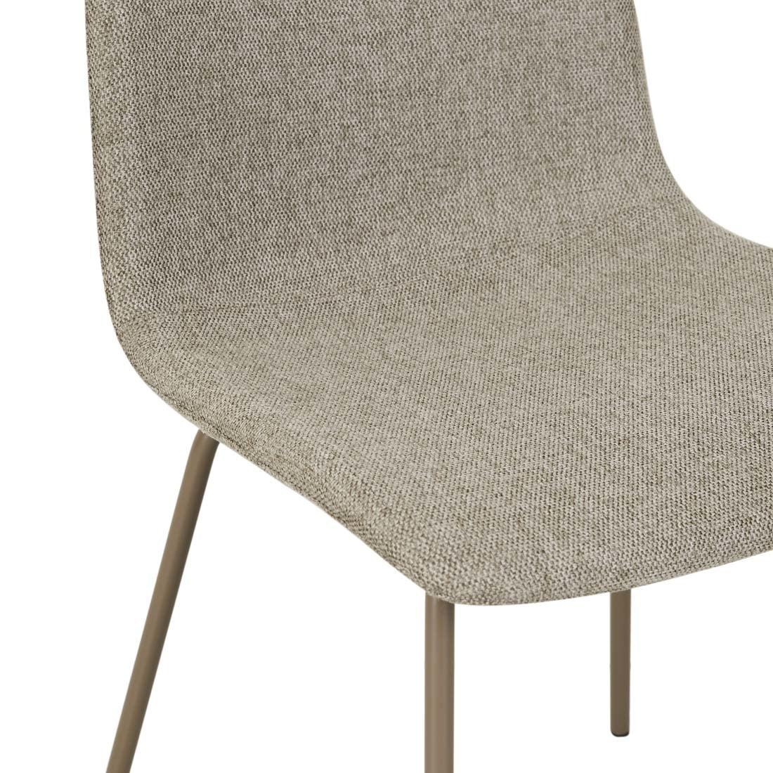Smith Straight Leg Dining Chair - Khaki Grey