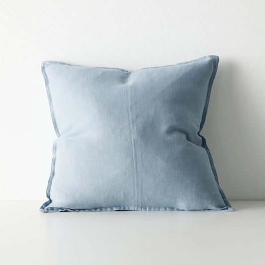 Blue cushion on a white background