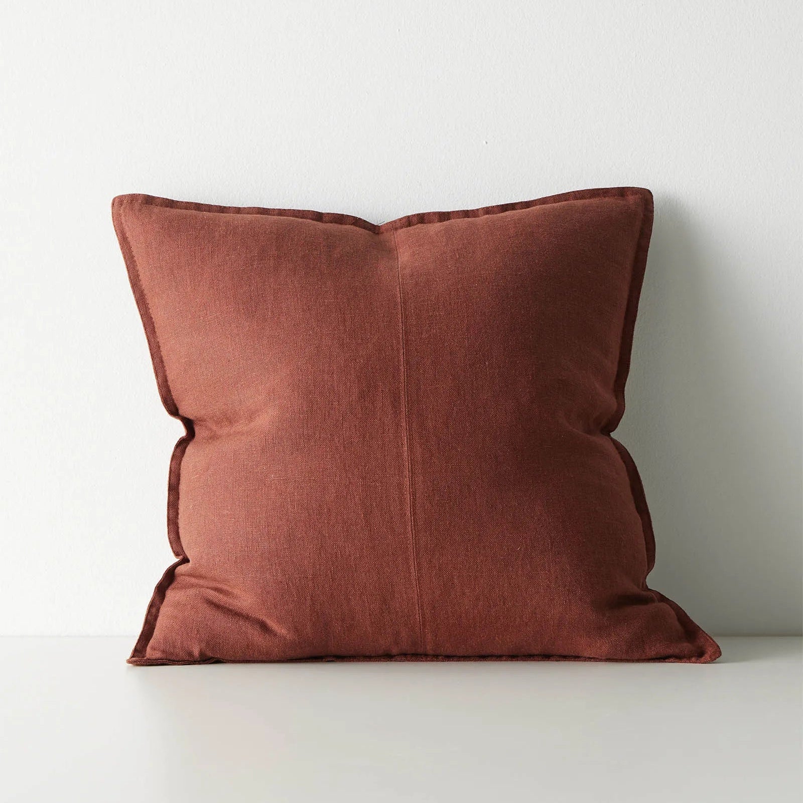 Red cushion on a white background