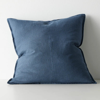 Blue pillow on a white background