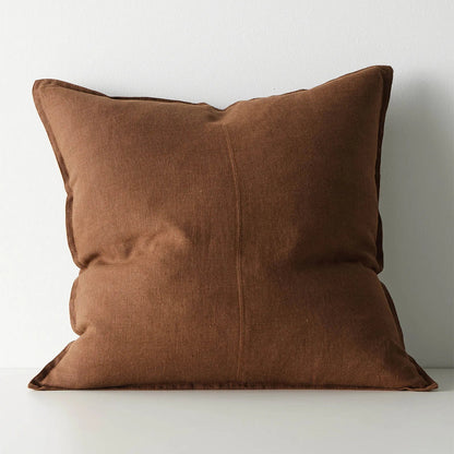 Brown cushion on a white background