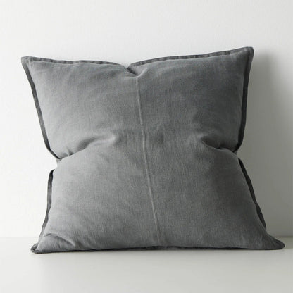 Gray pillow on a white background