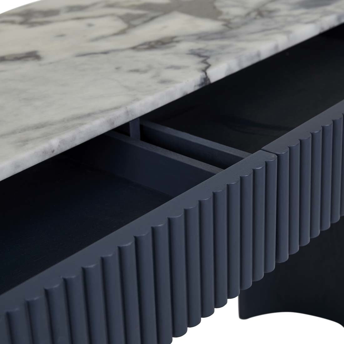 Benjamin Ripple Grand Marble Console - Ocean Marble + Twilight