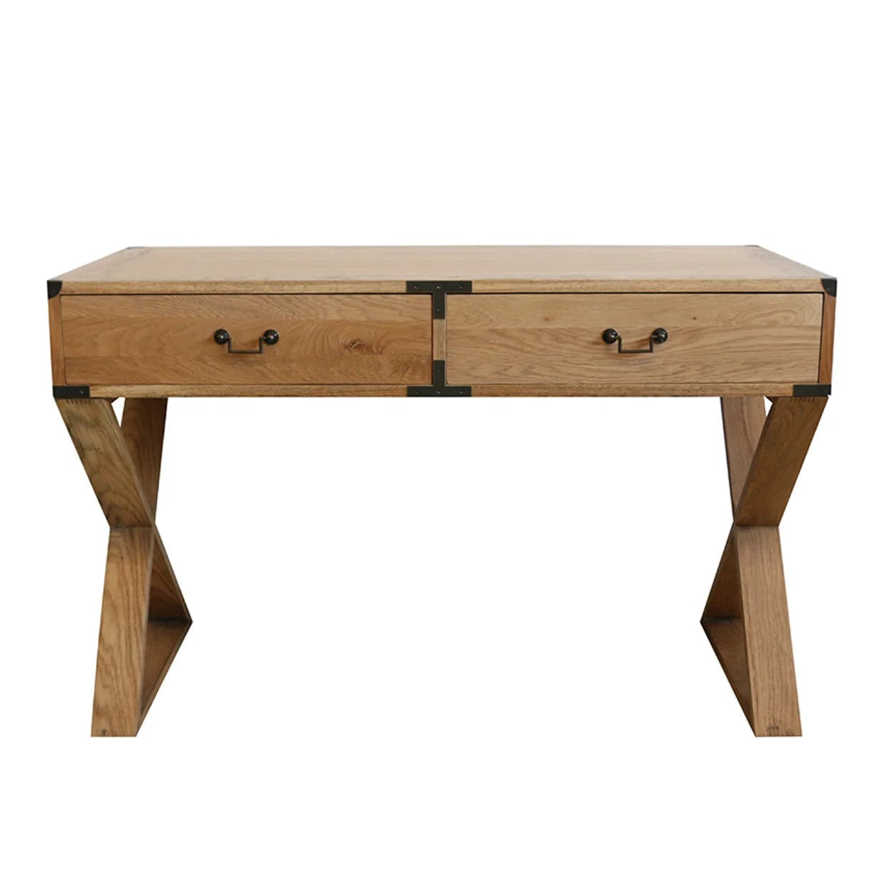 Campaign 2 Drawer Desk - Oak