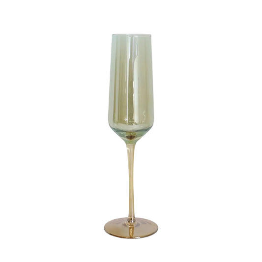 Capri Champagne Flutes - Iridescent Set of 8