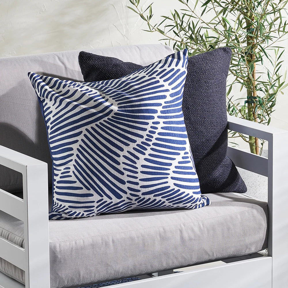 Contours Outdoor Cushion - Navy