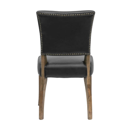 Crane Dining Chair - Black Leather