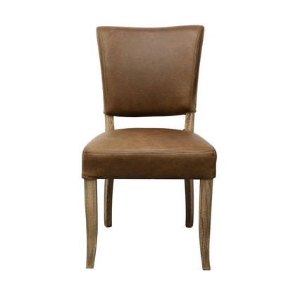 Crane Dining Chair - Brown Leather