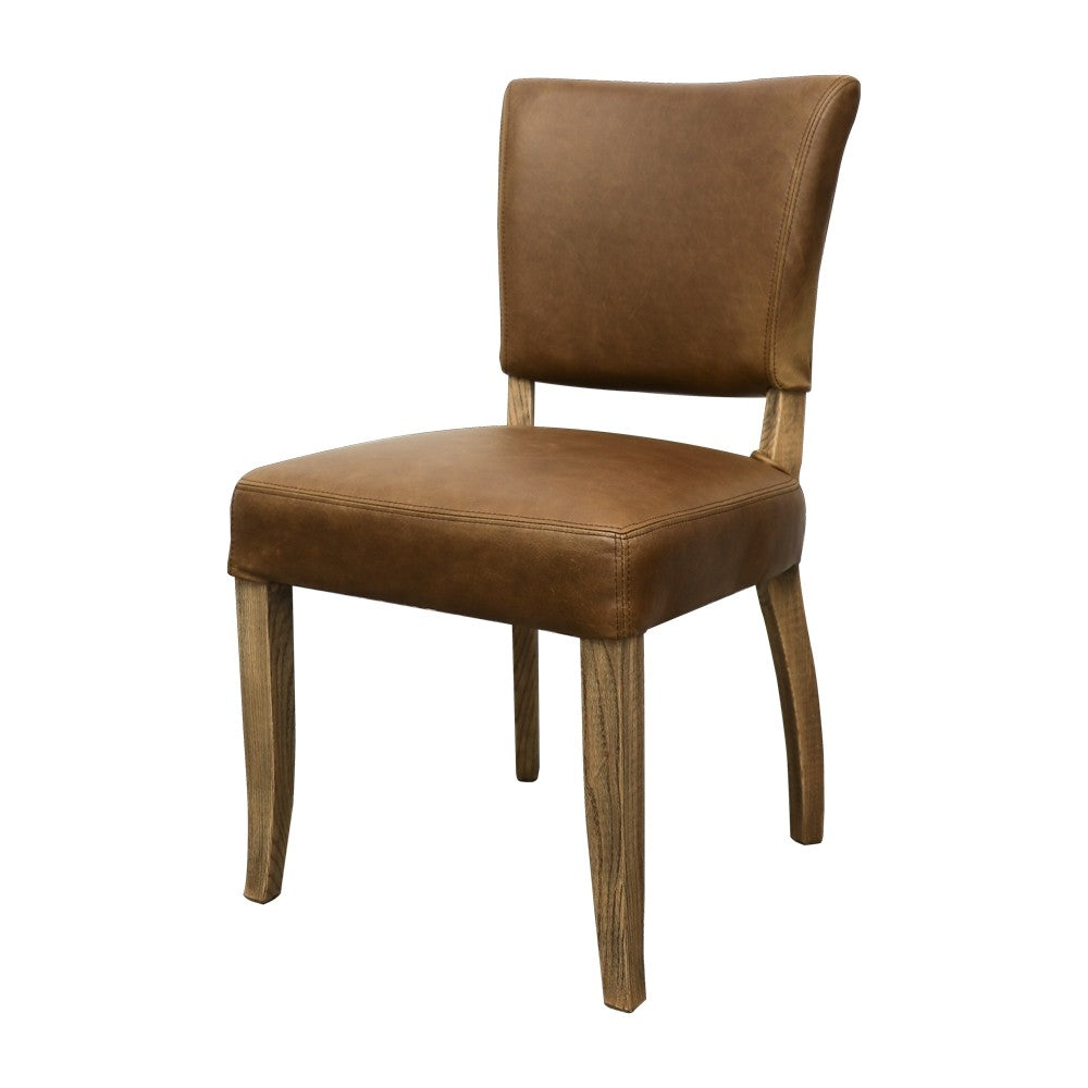 Crane Dining Chair - Brown Leather