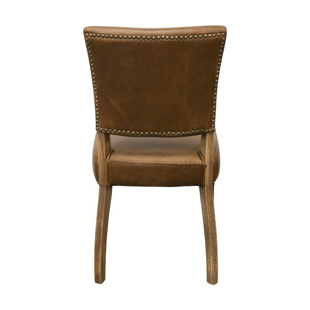 Crane Dining Chair - Brown Leather