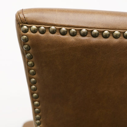 Crane Dining Chair - Brown Leather