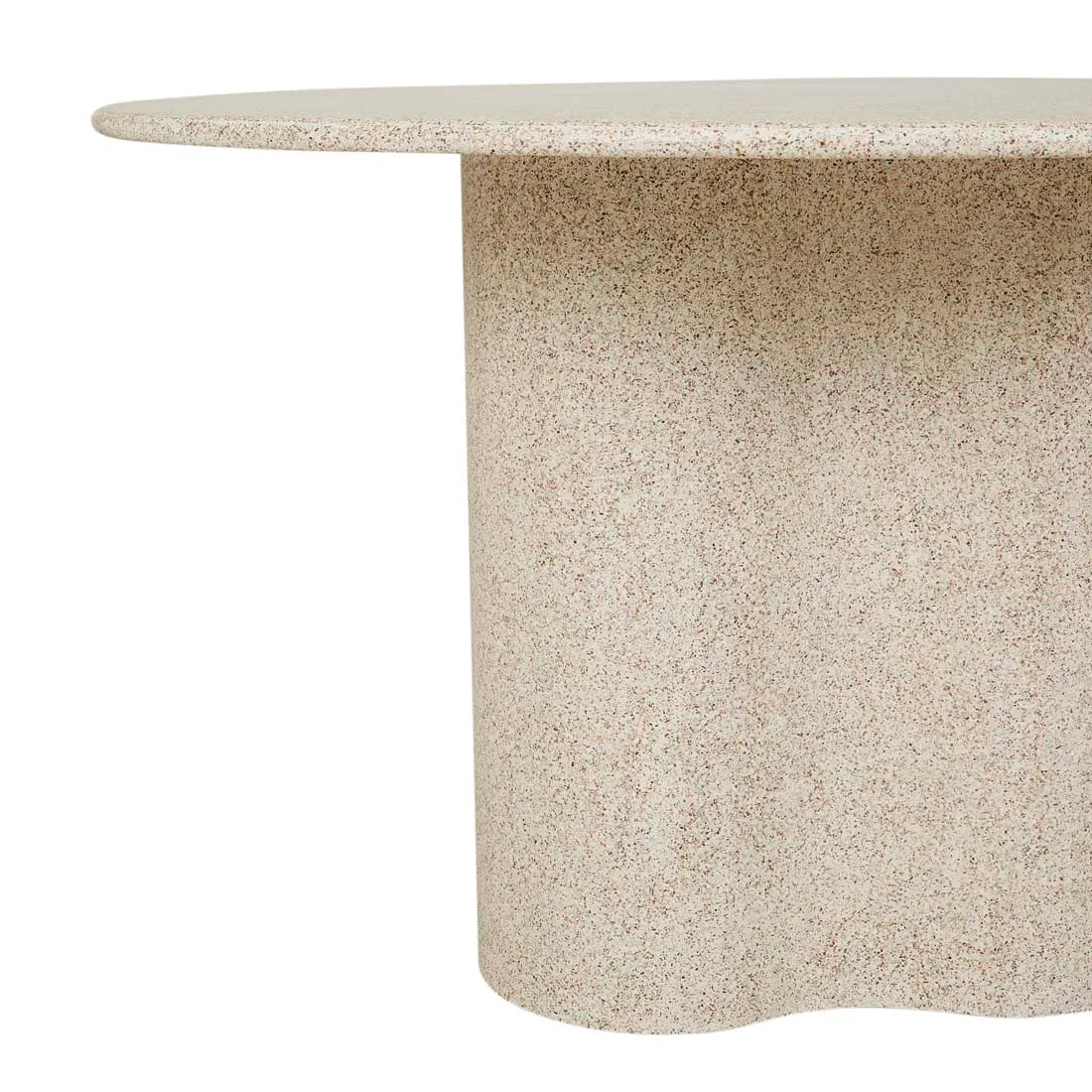 Artie Wave Outdoor Dining Table - Warm Sand