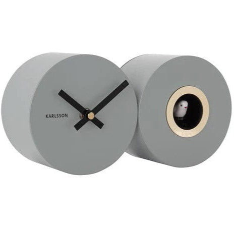 Duo Cuckoo Clock - Matte Grey