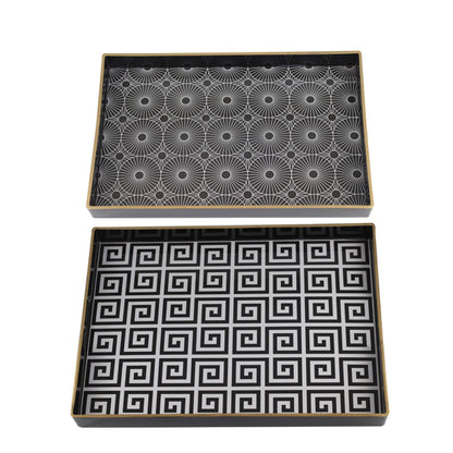 Meander Rectangular Trays - Set of 2