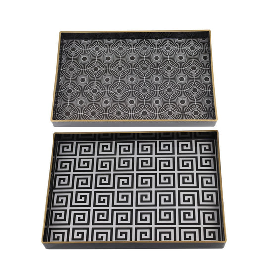 Meander Rectangular Trays - Set of 2