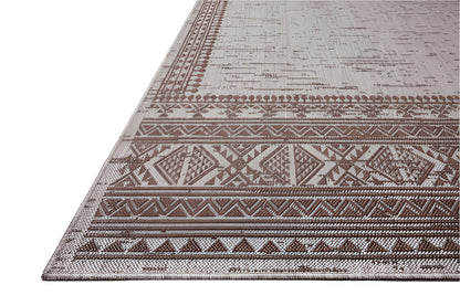 Aztec Outdoor Rug - Coffee & Dove