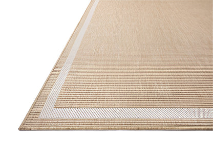 Border Outdoor Rug - Ivory & Wheat